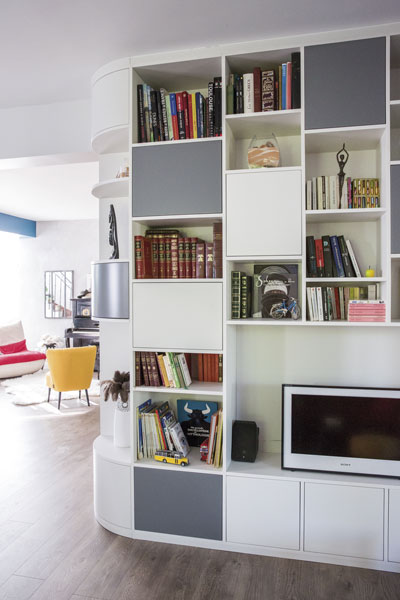 Rénovation entrée - séjour très élégante à La Salvetat 9 violaine denis design espace