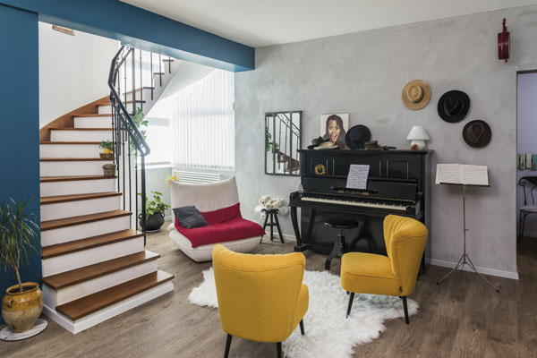 Rénovation entrée - séjour très élégante à La Salvetat 10 violaine denis design espace