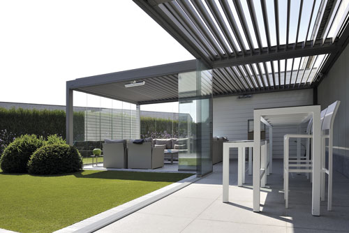 Pergola vitrée et chauffée 2 pergola brustor stores de france colomiers toulouse