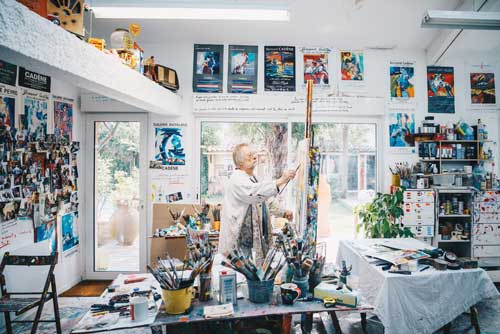 Rencontre avec Bernard Cadène 3 Bernard Cadène Château de Laréole Peintre Toulouse Cugnaux