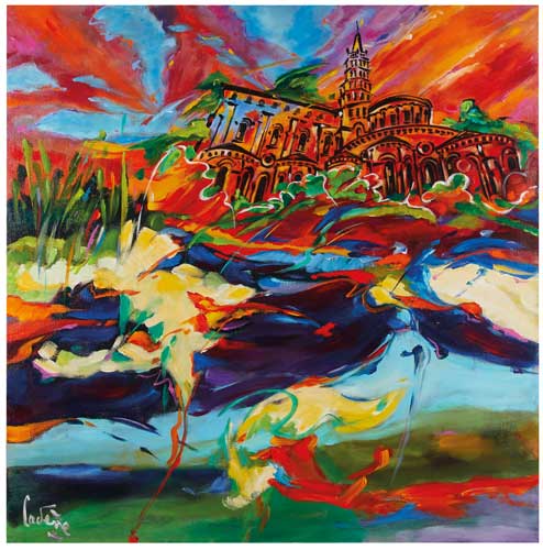 Rencontre avec Bernard Cadène 4 Bernard Cadène Château de Laréole Peintre Toulouse Cugnaux