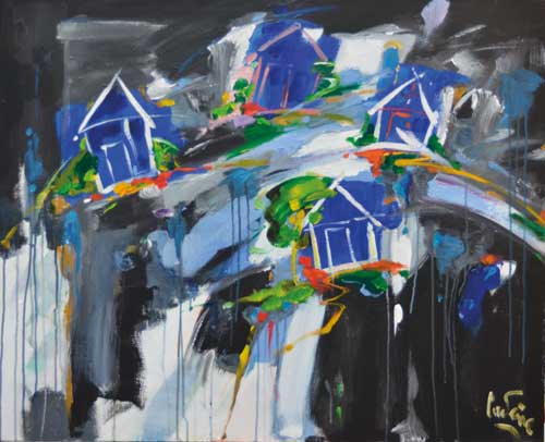 Rencontre avec Bernard Cadène 6 Bernard Cadène Château de Laréole Peintre Toulouse Cugnaux