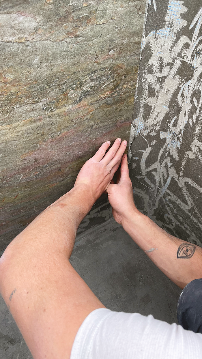 Du nouveau dans la piscine 2 renovation revetement piscine feuille de pierre flexi pierre