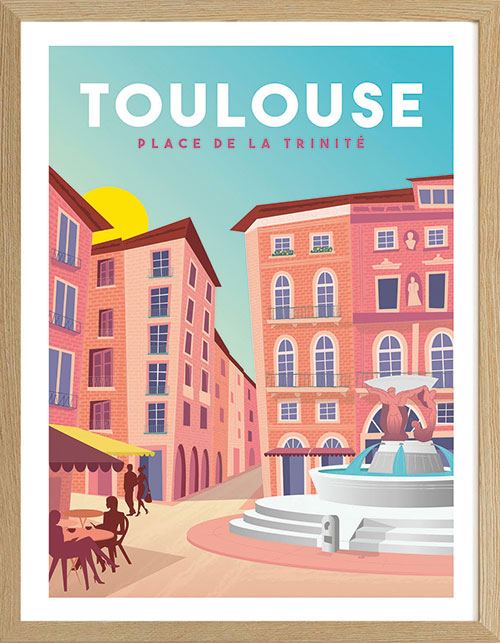 Toulouse s'affiche ! 4 affiche tendance ville toulouse