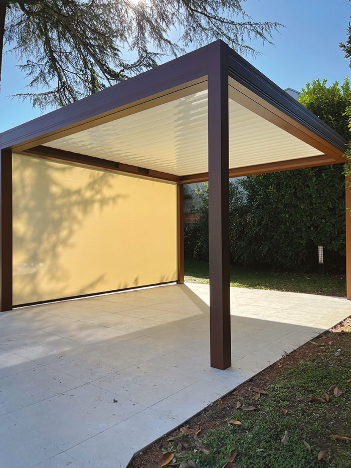 albi metal store pergola