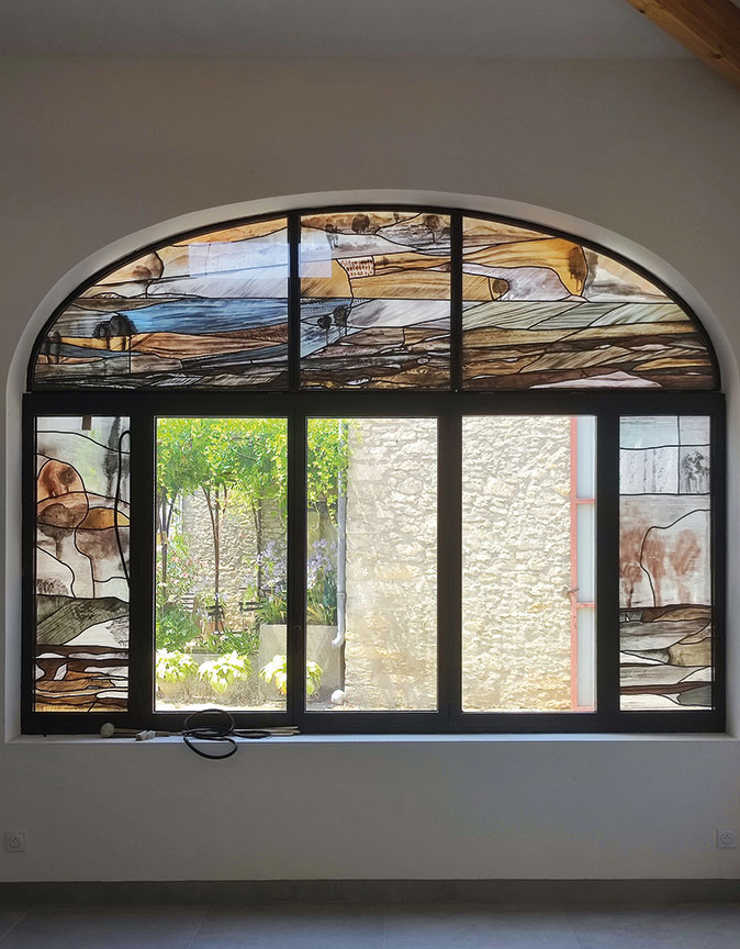 Sklaerenn Imbeaud, vitrailliste 2 sklaerenn imbeaud en verre et contre tout artisane vitrailliste 06