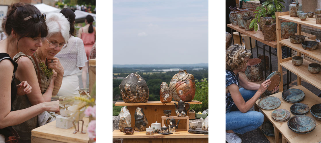 33e marché de Céramique contemporaine - Giroussens 1 marche des potiers giroussens