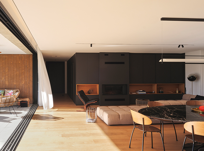 Maison D4 implantation en « L » 4 architecte patrice cagnasso ar-quo