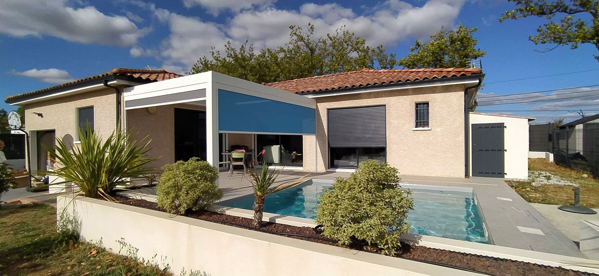 piscine pergola Toulouse été